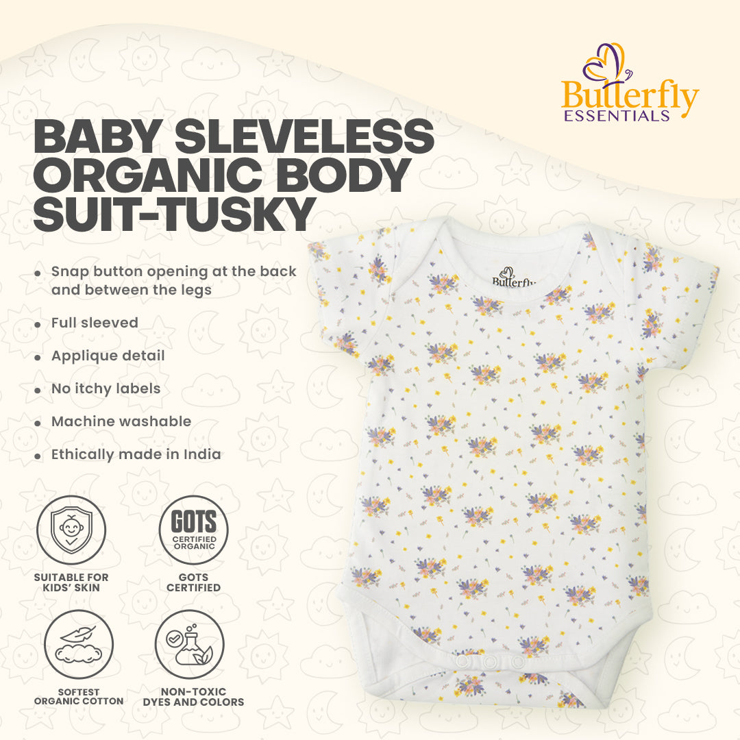 Baby Sleveless Organic Body Suit