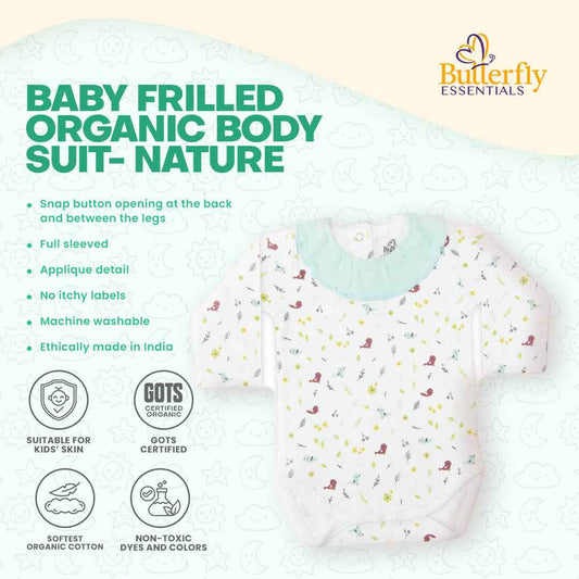 Baby Frilled Organic Body Suit