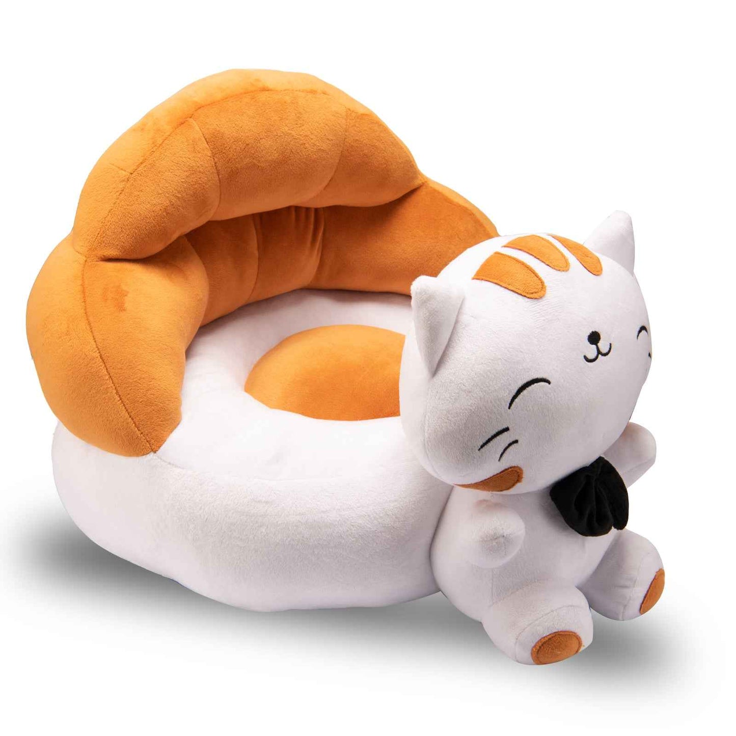 Cat Seater White Brown 55cm