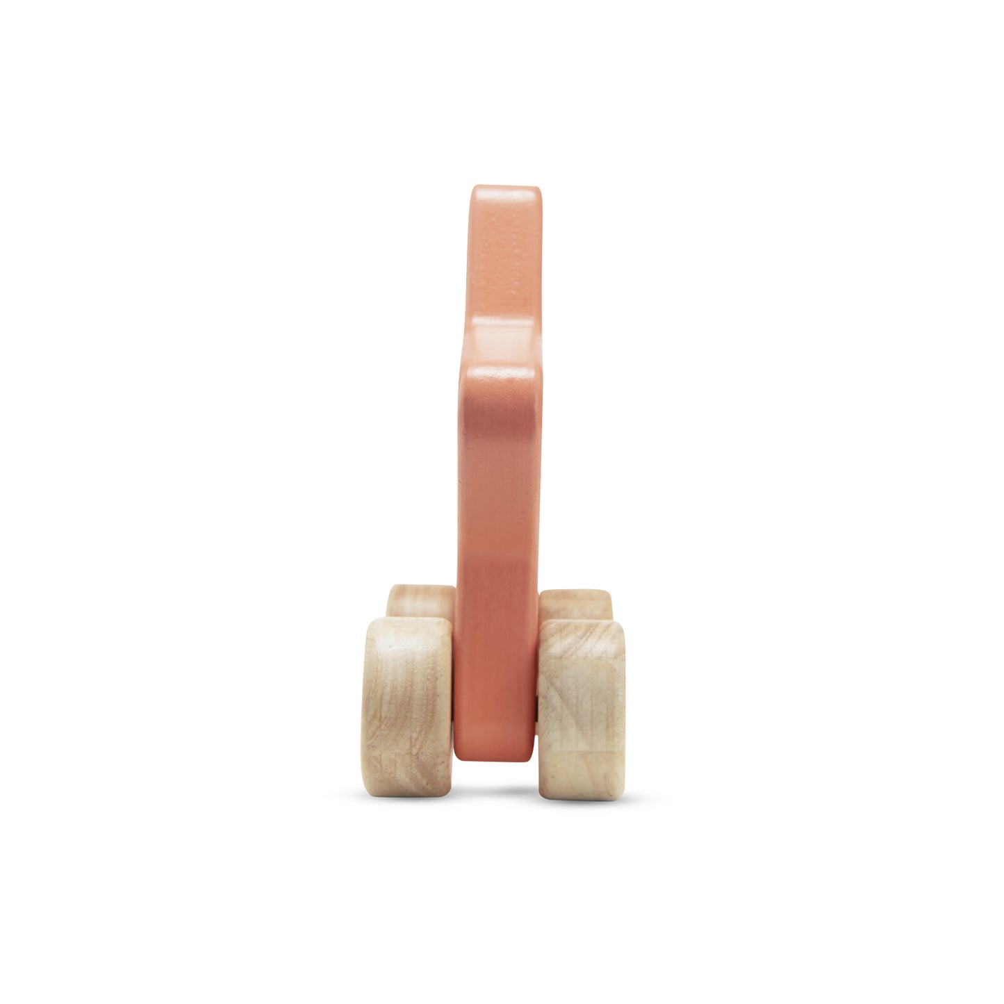 Wooden toy on a white background