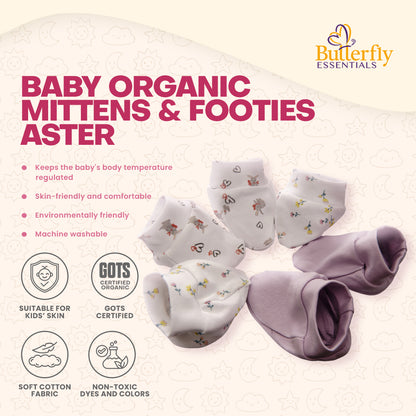 Baby Organic Mittens & Footies
