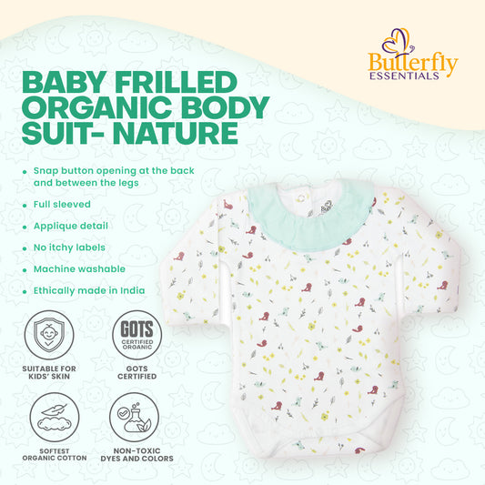 Baby Frilled Organic Body Suit