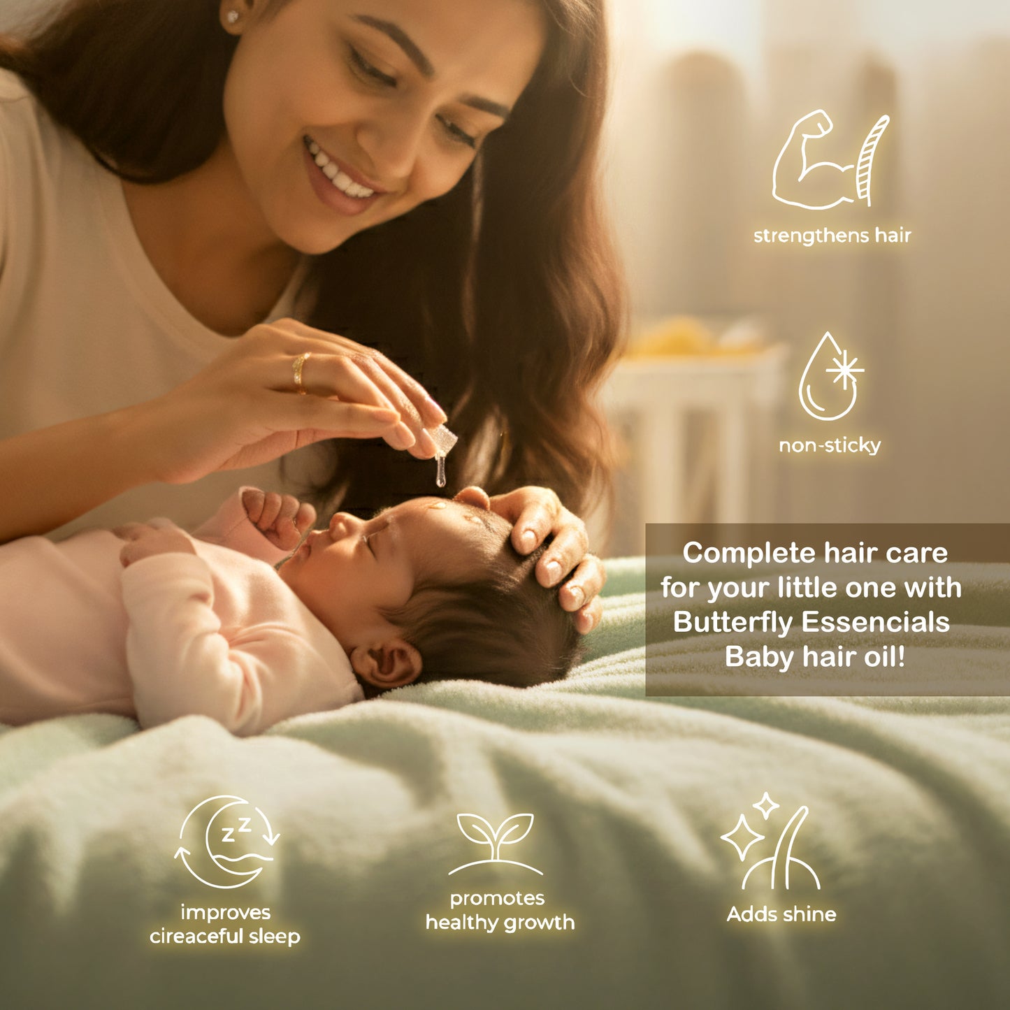 Baby Hair Oil for Nourishing and Softening Delicate Hair