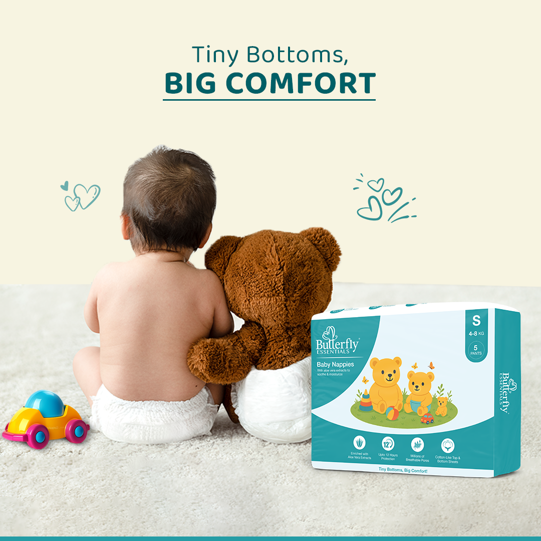 Baby Diapers – All-Day Dryness and Aloe Vera Care