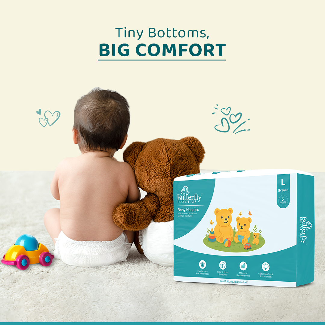 Baby Diapers – All-Day Dryness and Aloe Vera Care