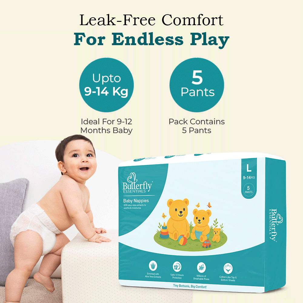 Baby Diapers – All-Day Dryness and Aloe Vera Care