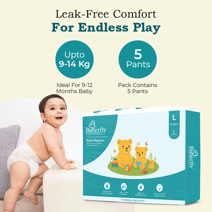 Baby Diapers – All-Day Dryness and Aloe Vera Care