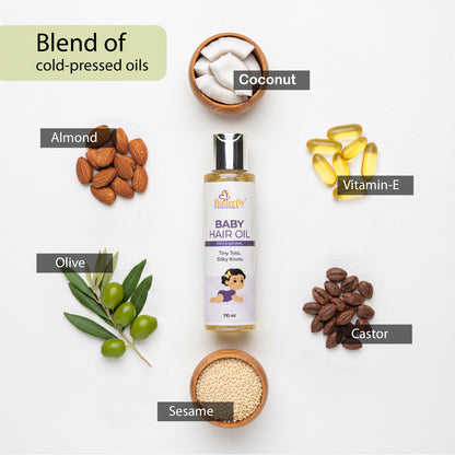 Baby Hair Oil for Nourishing and Softening Delicate Hair