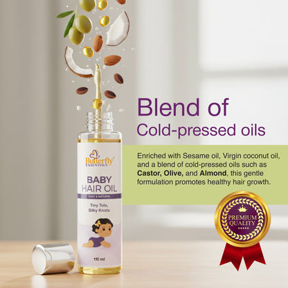 Baby Hair Oil for Nourishing and Softening Delicate Hair