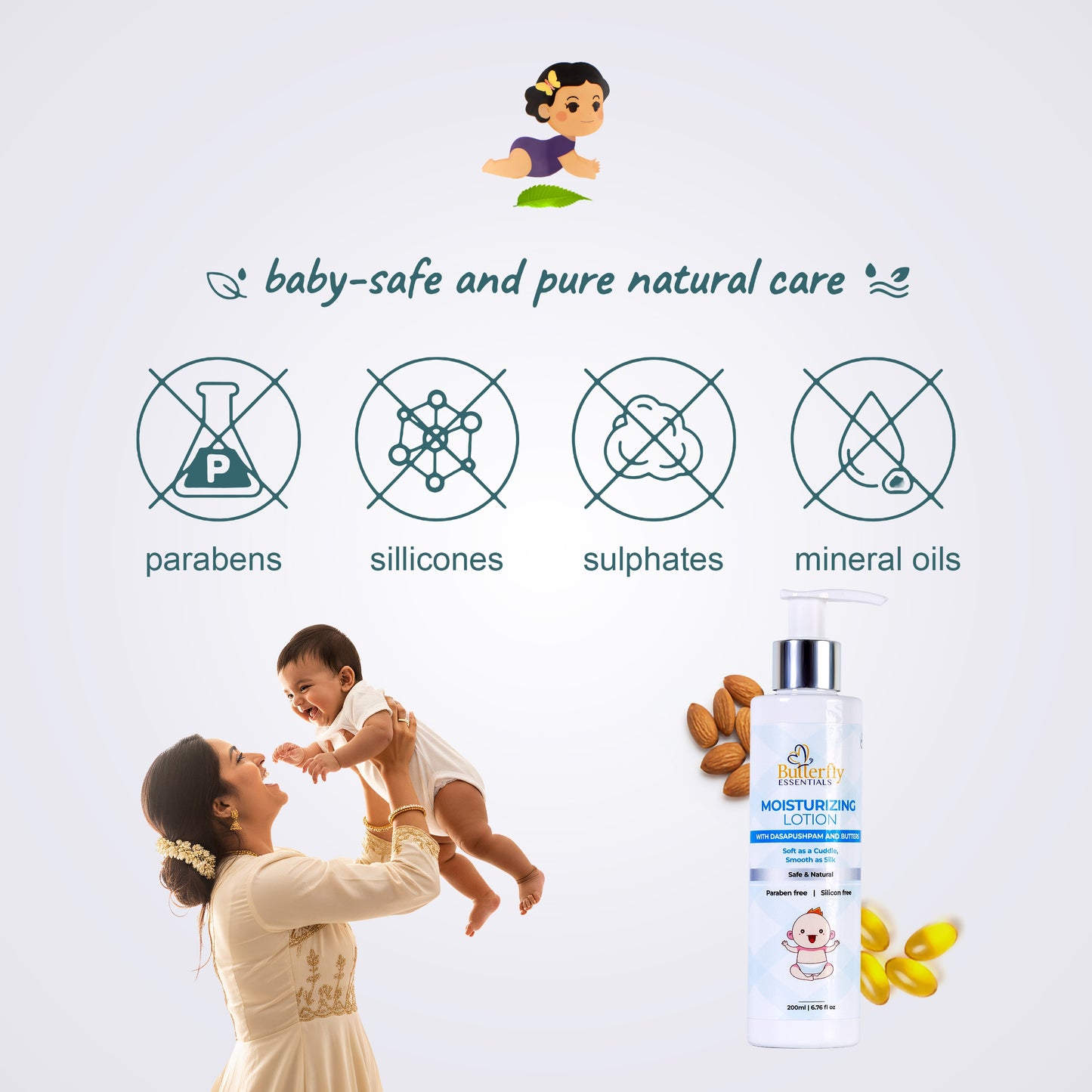 Baby Moisturizing Lotion for Soft and Hydrated Skin - Gentle Hydration for Sensitive Skin