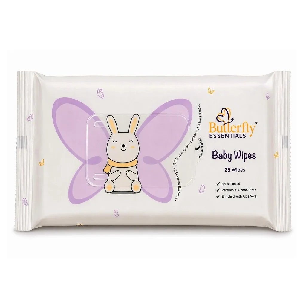 Baby Wipes Pack of 25 for Gentle and Effective Cleaning