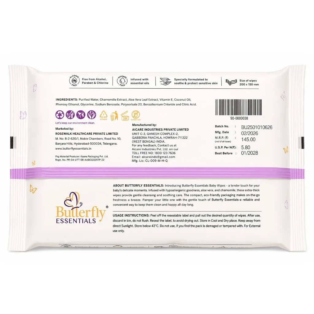 Baby Wipes Pack of 25 for Gentle and Effective Cleaning thumbnail 8