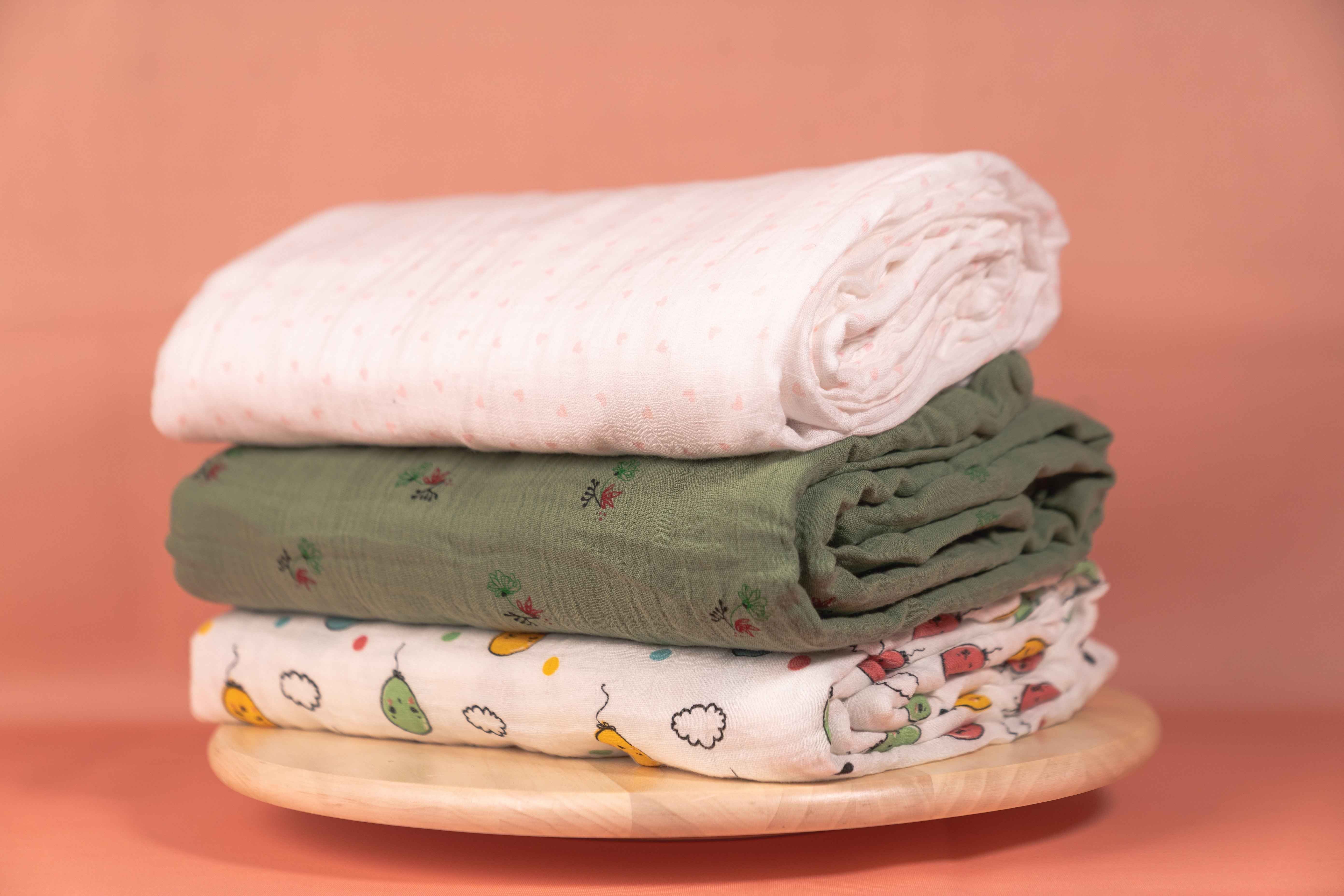 Baby Muslin Swaddle view 2