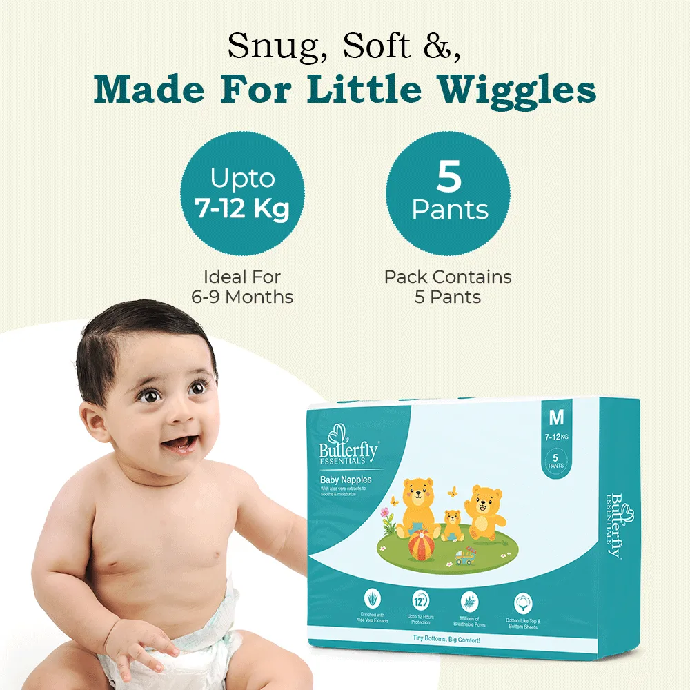 Baby Diapers – All-Day Dryness and Aloe Vera Care - Medium thumbnail 4