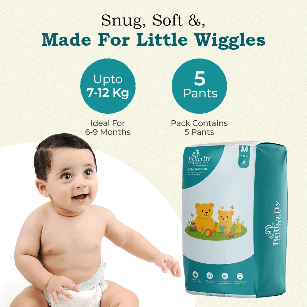 Baby Diapers – All-Day Dryness and Aloe Vera Care - Medium thumbnail 6